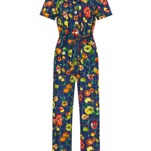 Rachel Antonoff Matthew Jumpsuit in Family Heirlooms Print - Picture 2 of 6